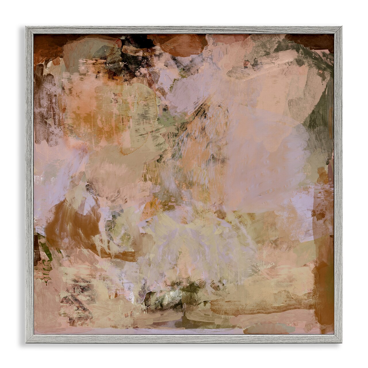 Stupell Industries Earth Tones Abstraction Framed Giclee Design by Hayley Michelle